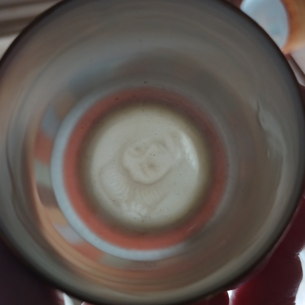 Vintage Japanese 1000 faces geisha lithophane porcelain demitasse 22 pc. Set - Picture 3 of 14